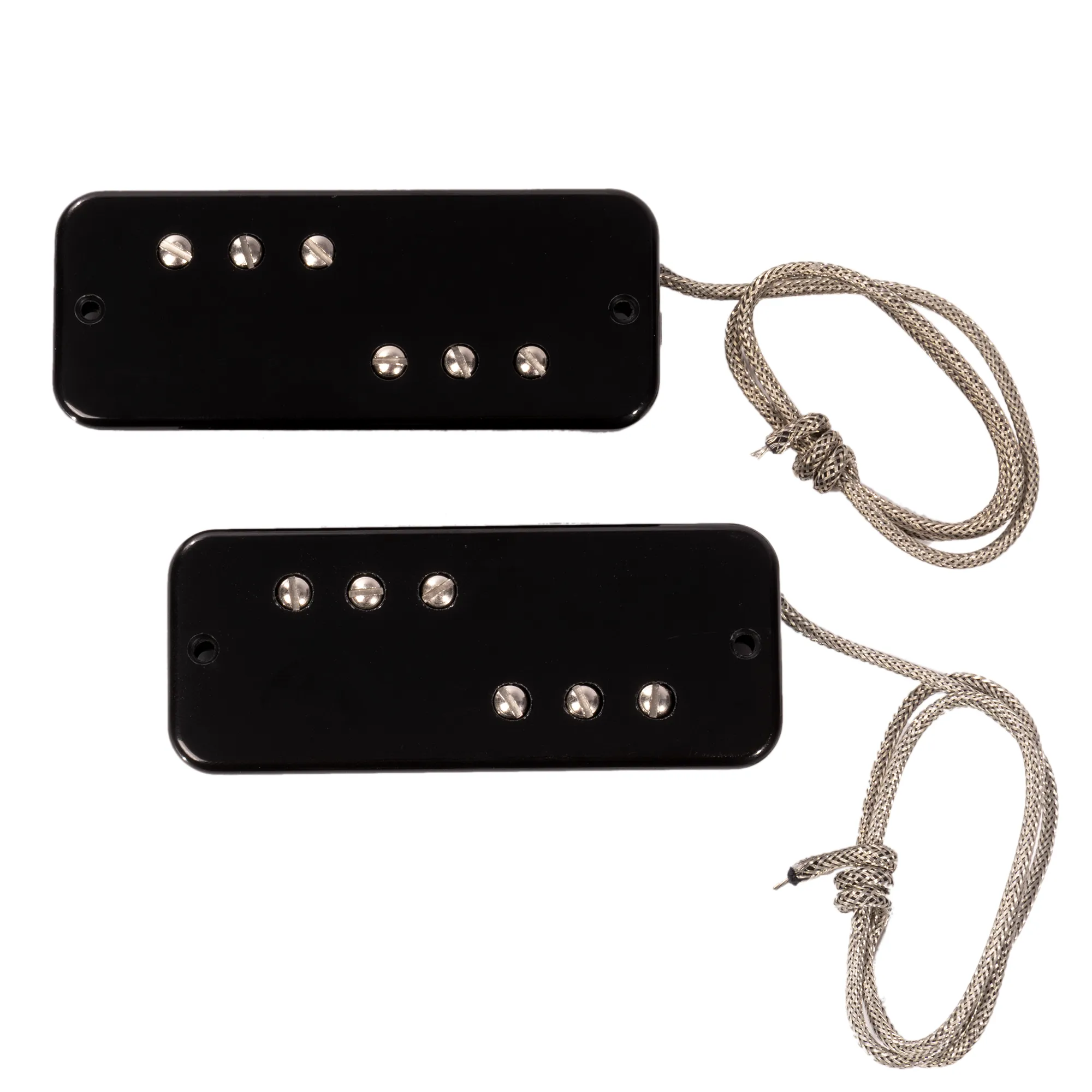 Lollar DC-90 Electric Guitar Pickup Set, Black Cover