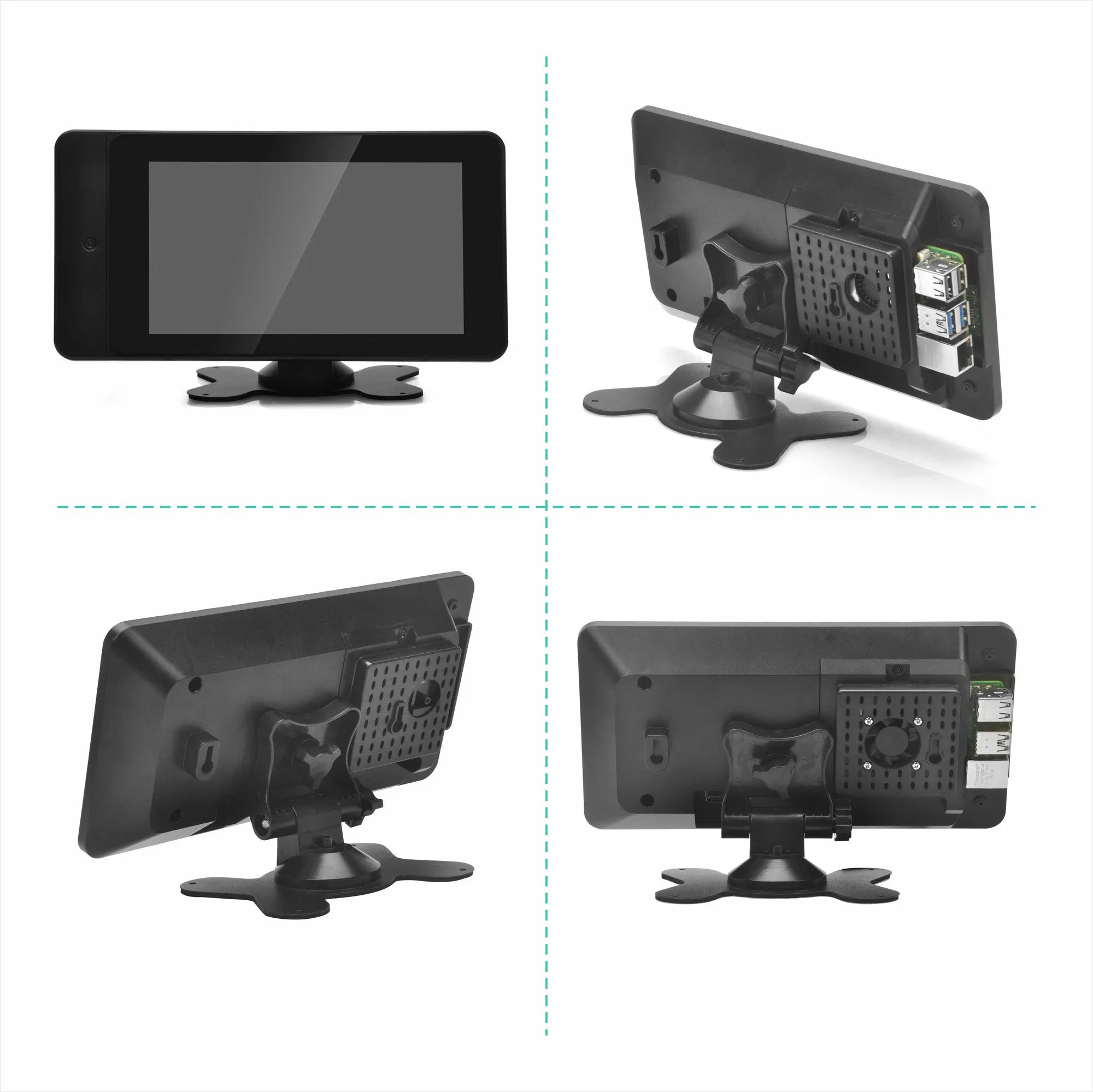 OSOYOO PiStudio Kit for Raspberry Pi 5/4/3, Transforming Pi into 7" workstation