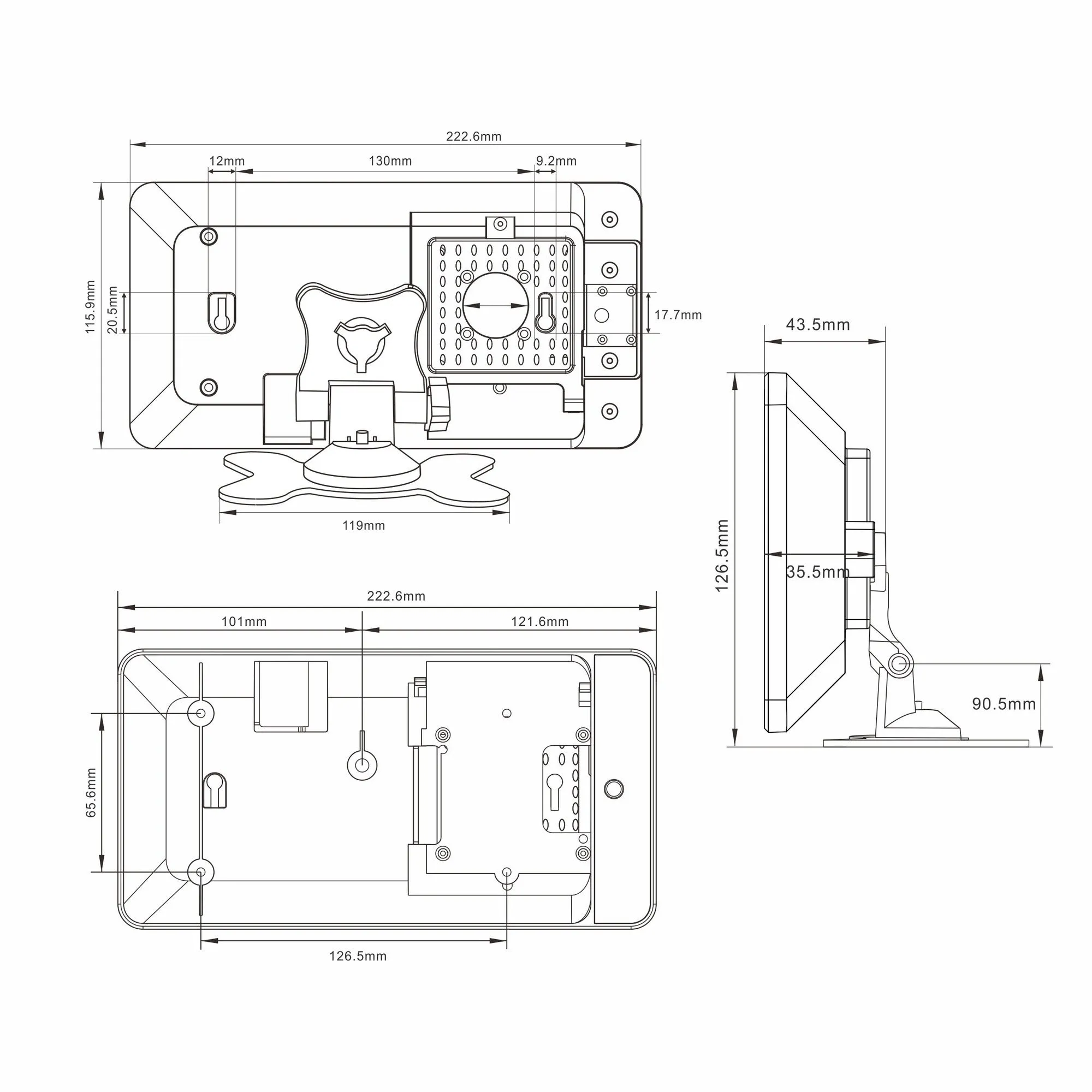 OSOYOO PiStudio Kit for Raspberry Pi 5/4/3, Transforming Pi into 7" workstation