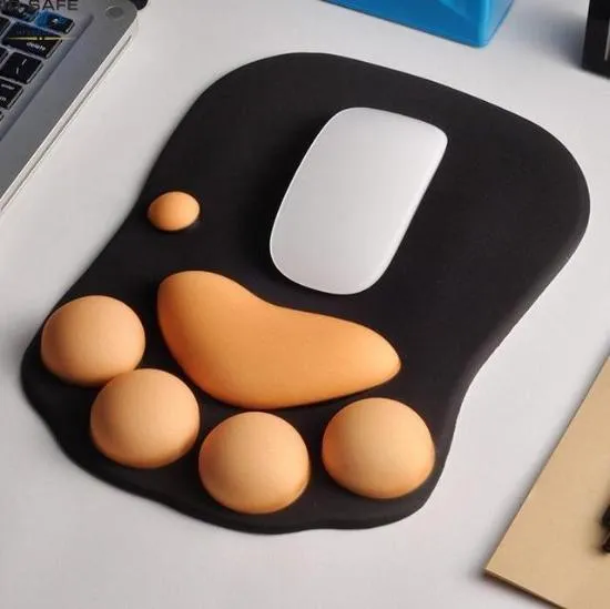 Pawsome Mouse Pad with wrist rest