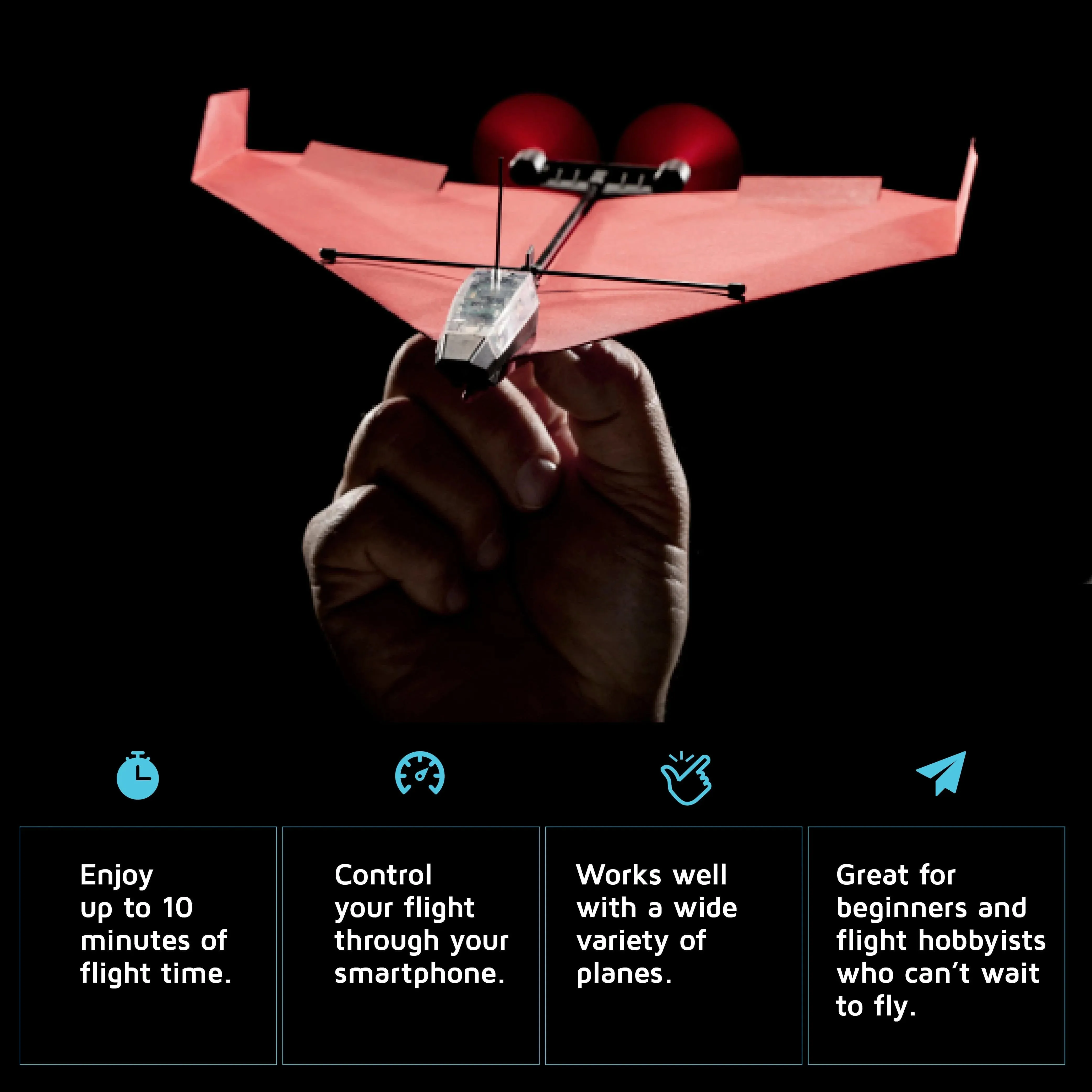PowerUp® 4.0 Smartphone Controlled Paper Airplane Kit