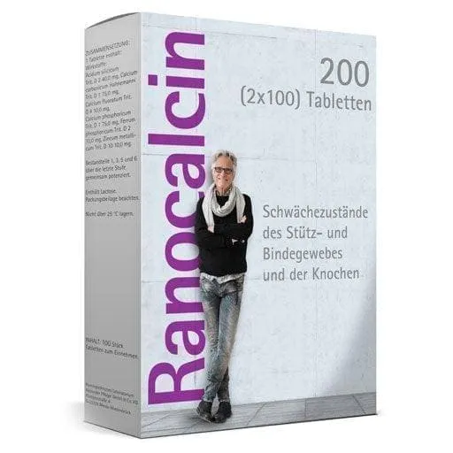 RANOCALCIN tablets, week connective tissue, bone weakness disease
