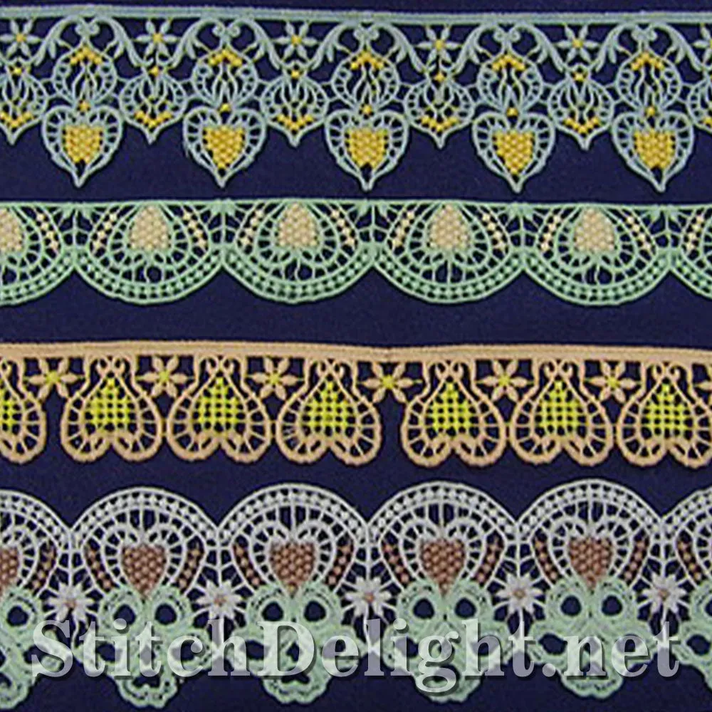 SD0570 Calista Lace Edging Large Hoops