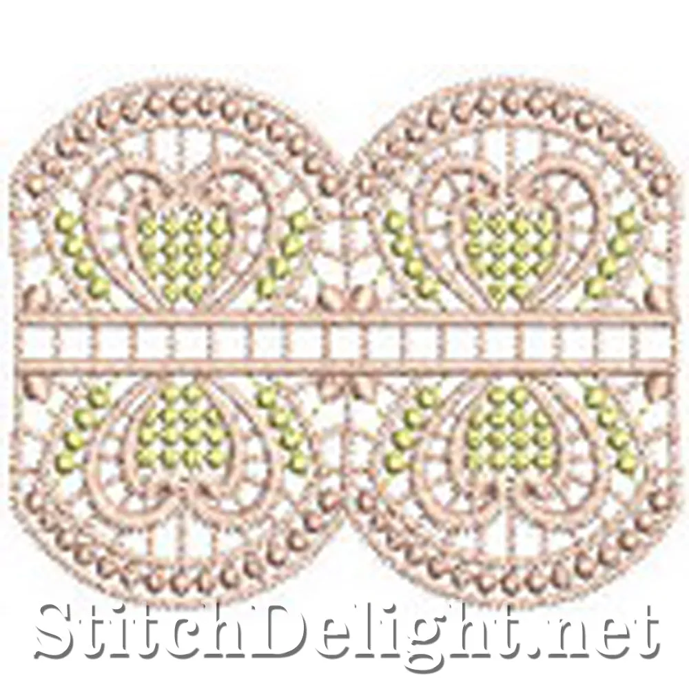 SD0570 Calista Lace Edging Large Hoops