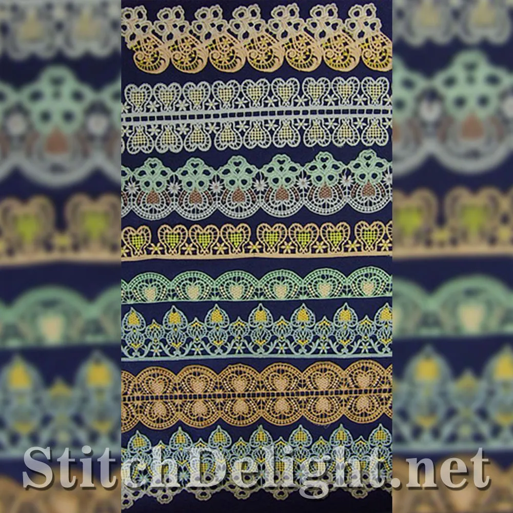 SD0570 Calista Lace Edging Large Hoops