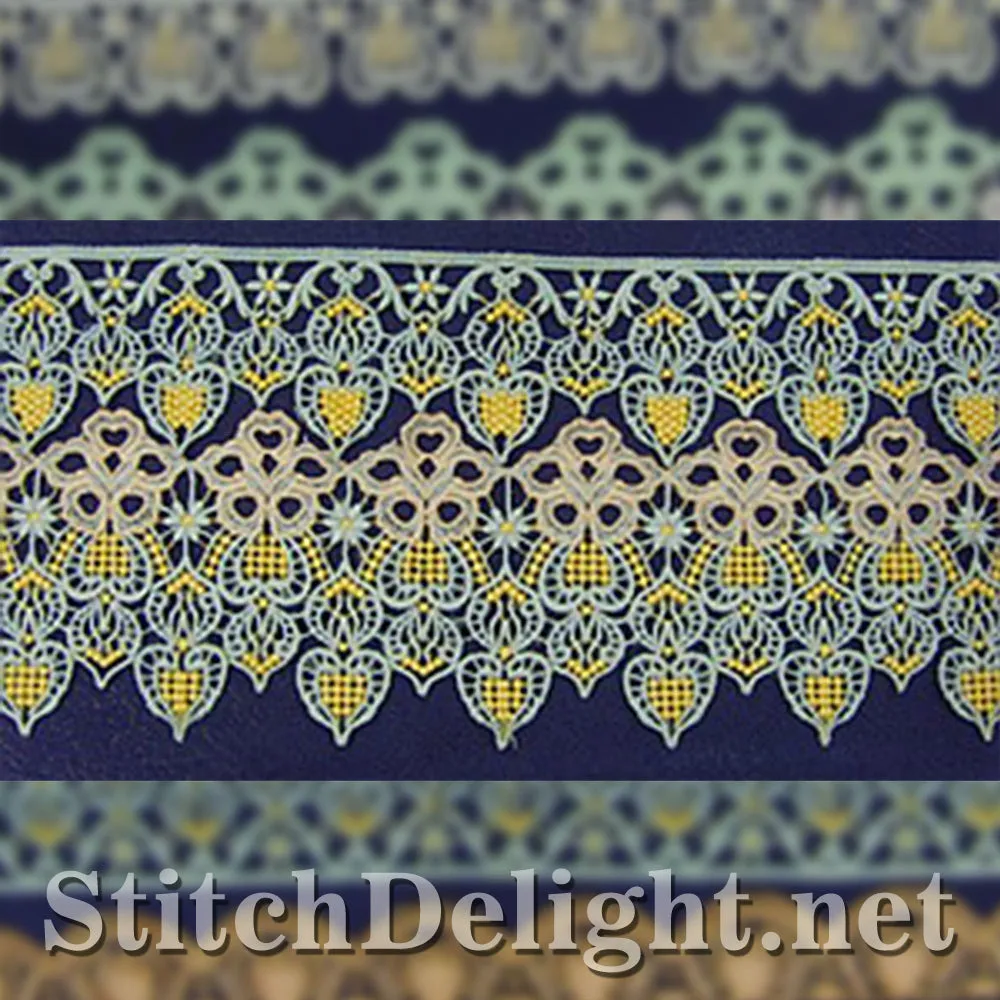 SD0570 Calista Lace Edging Large Hoops