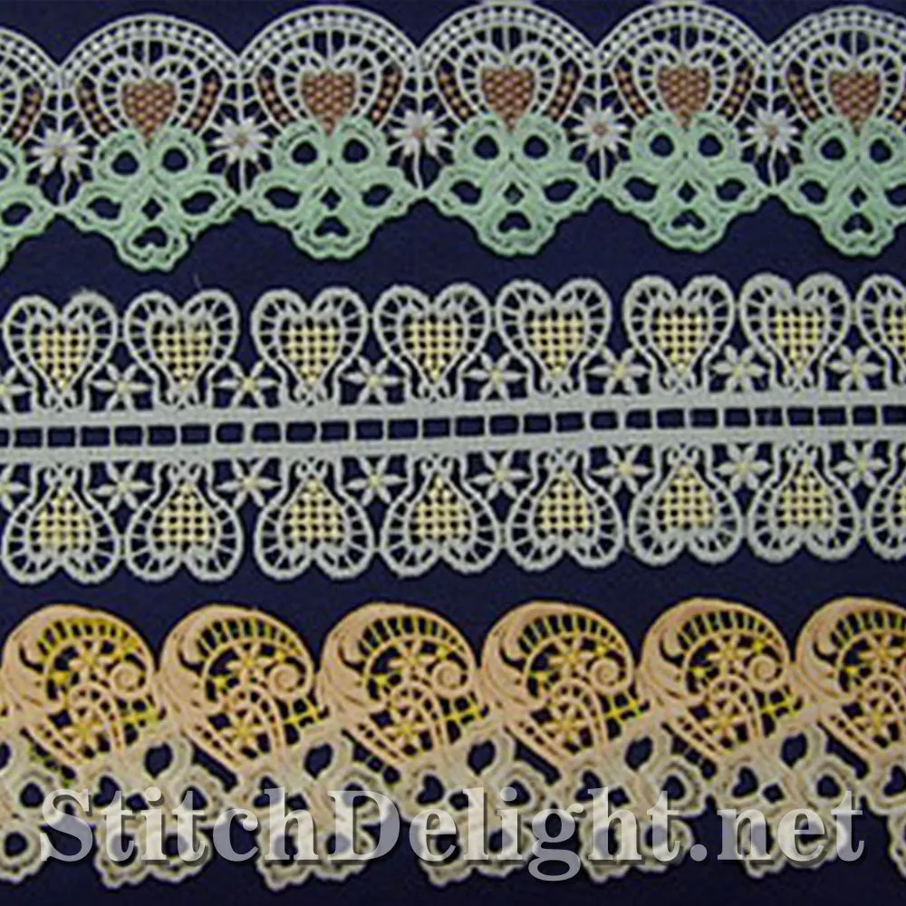 SD0570 Calista Lace Edging Large Hoops
