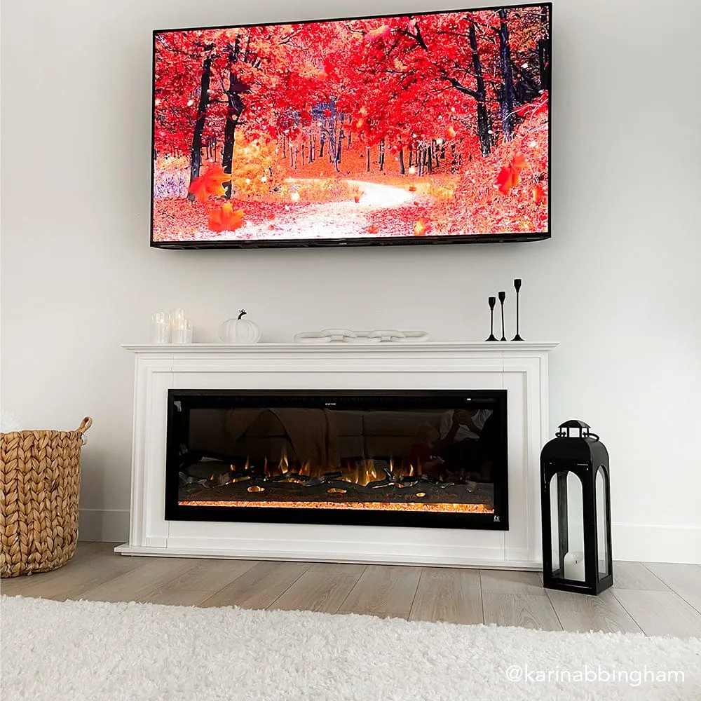 Sideline Elite Pro 50 Inch Smart Electric Fireplace with Encase Surround Mantel