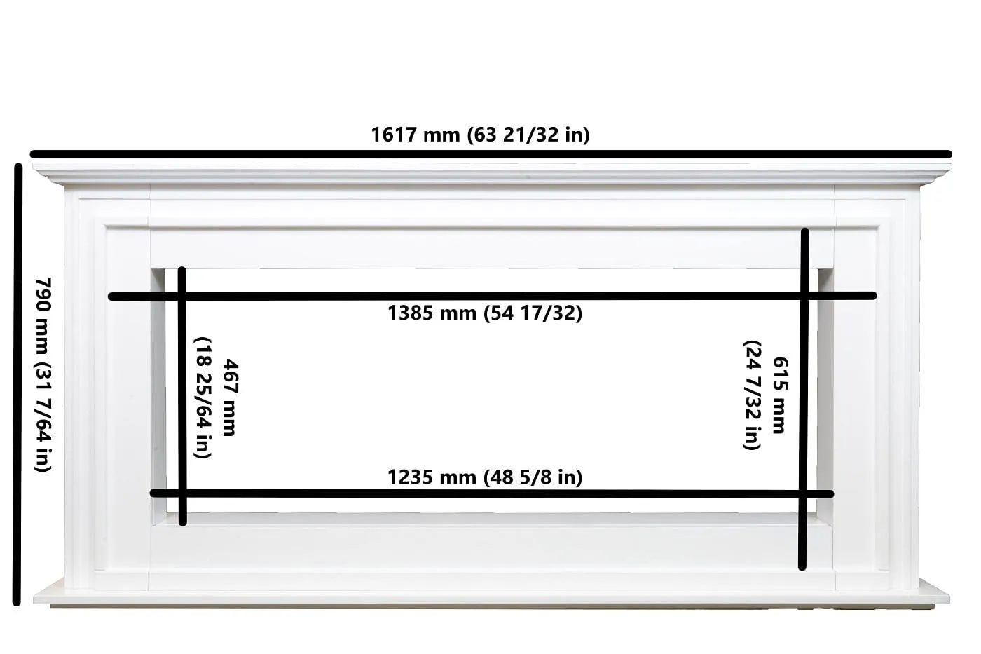 Sideline Elite Pro 50 Inch Smart Electric Fireplace with Encase Surround Mantel