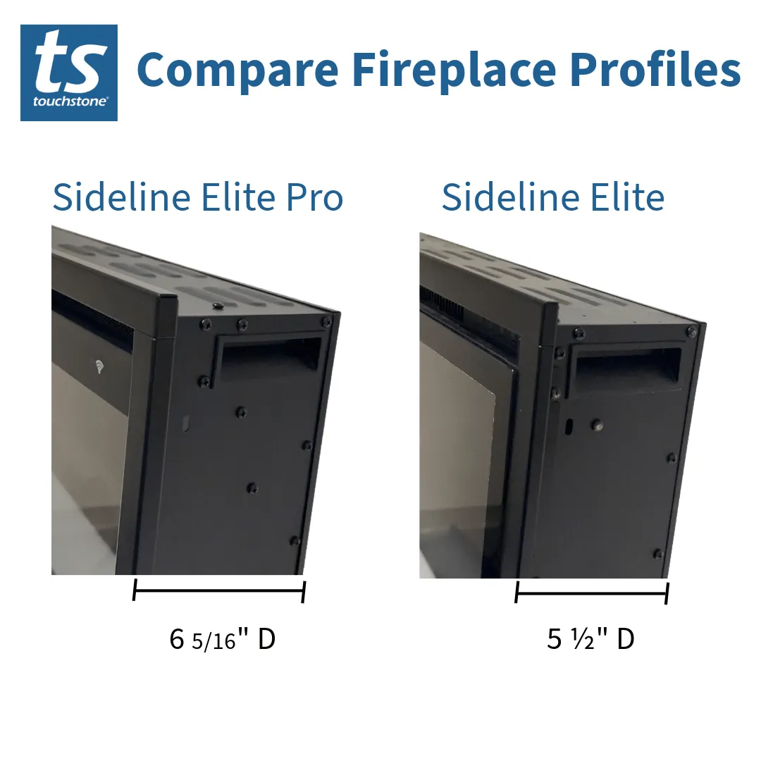 Sideline Elite Pro 72-inch Smart Electric Fireplace 80059