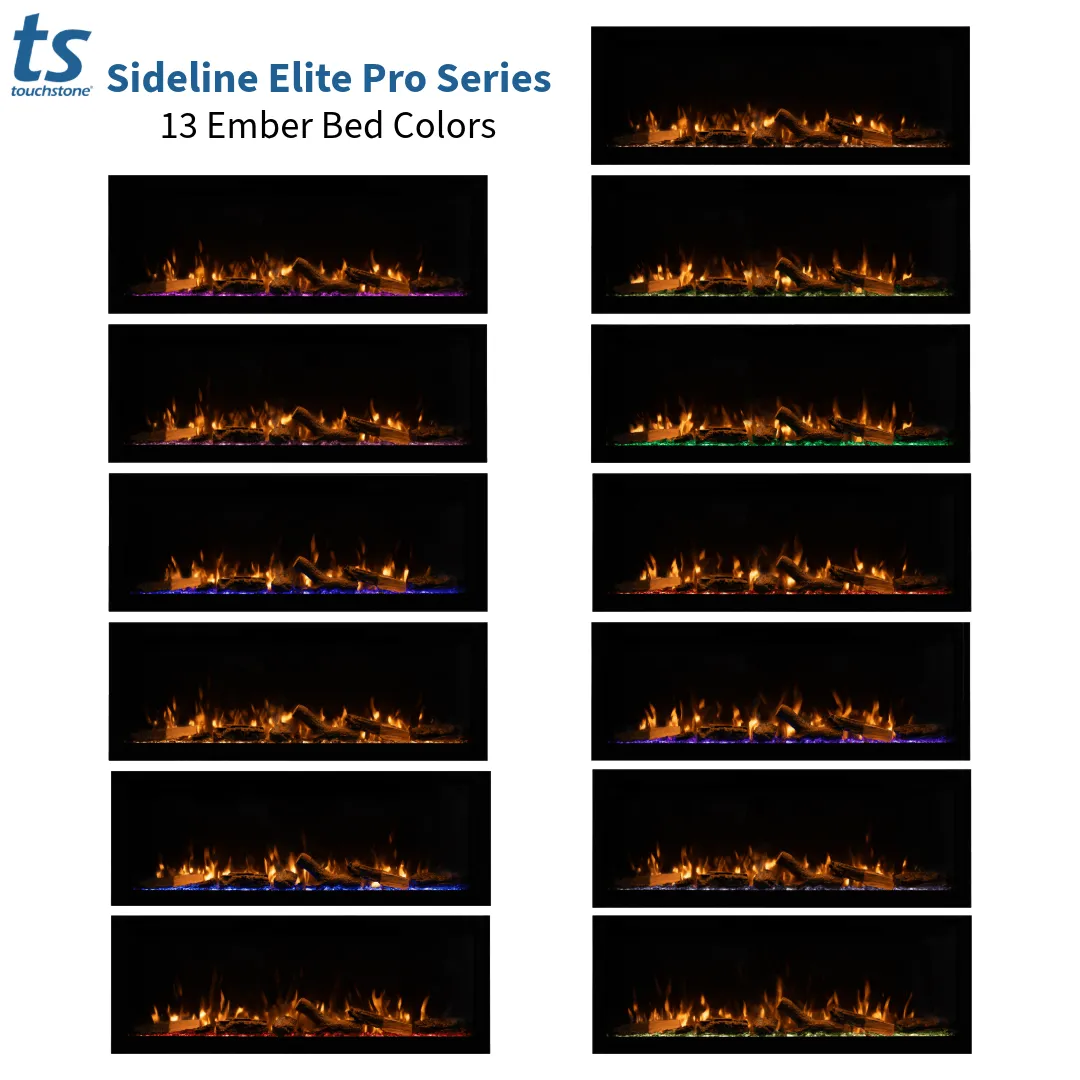 Sideline Elite Pro 72-inch Smart Electric Fireplace 80059