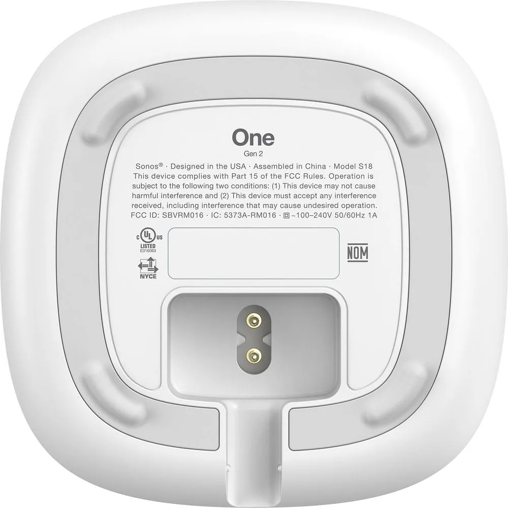 Sonos One (2nd Generation) Wireless Speaker