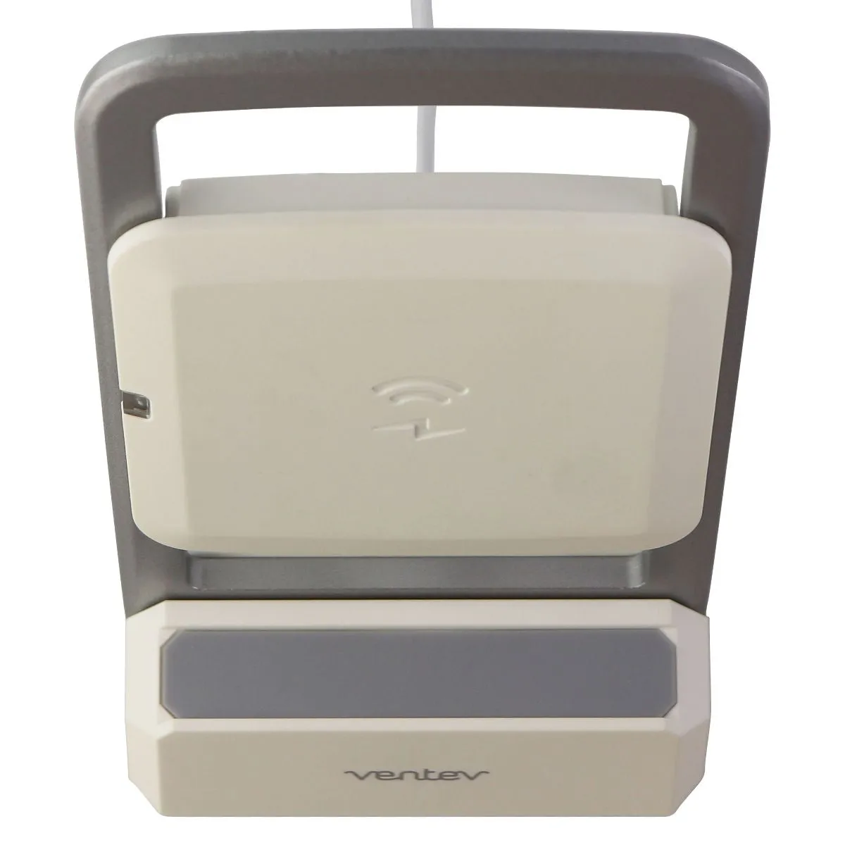 Ventev 15W Wireless ChargeStand for Qi Wireless Charging Devices - White/Silver